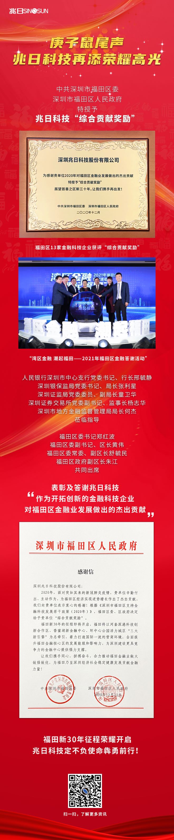庚子鼠尾聲，兆日科技再添榮耀高光！